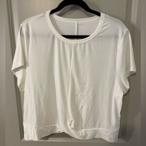 ☁️ NWT! ☁️ Old Navy White CloudMotion Short Sleeve Twist Top